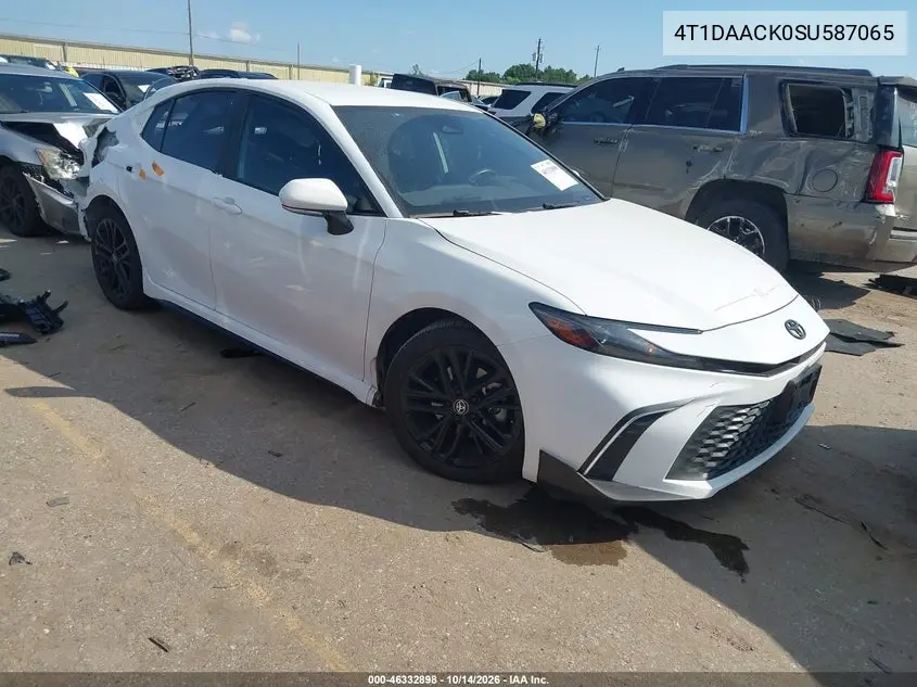 TOYOTA CAMRY 2025, VIN 4T1DAACK0SU587065
