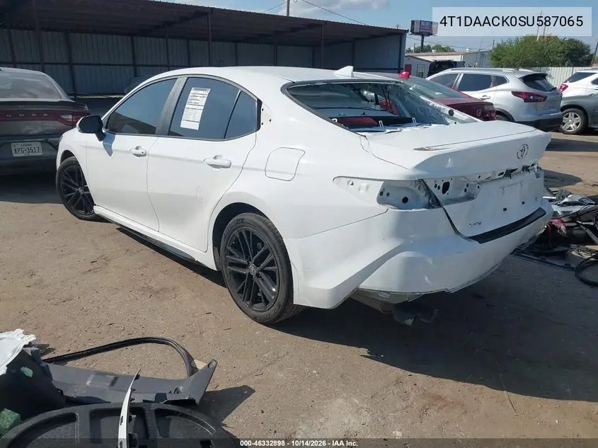 2025 TOYOTA CAMRY VIN 4T1DAACK0SU587065 — фото 3