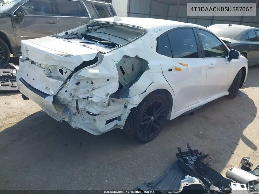 2025 TOYOTA CAMRY VIN 4T1DAACK0SU587065 — фото 4