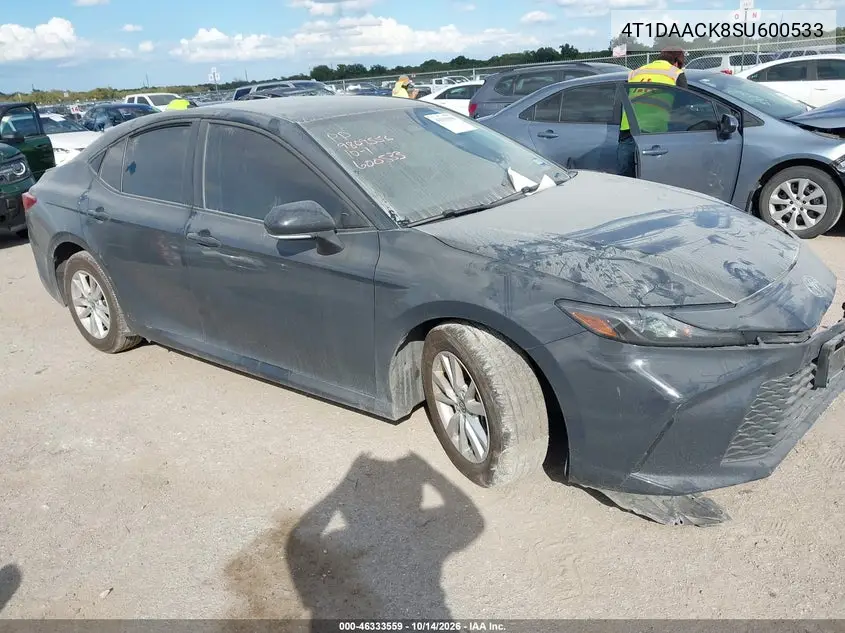 TOYOTA CAMRY 2025, VIN 4T1DAACK8SU600533