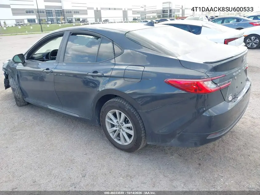 2025 TOYOTA CAMRY VIN 4T1DAACK8SU600533 — фото 3