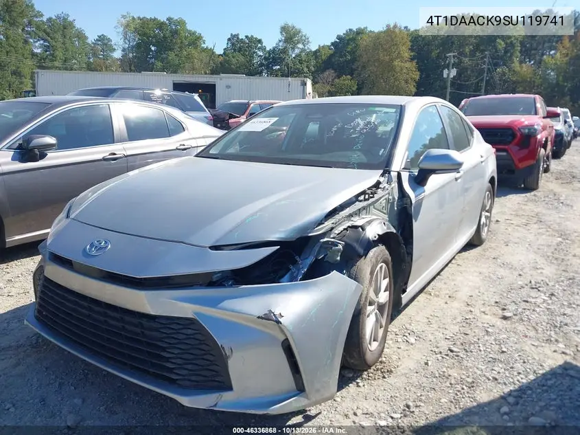 2025 TOYOTA CAMRY VIN 4T1DAACK9SU119741 — фото 2