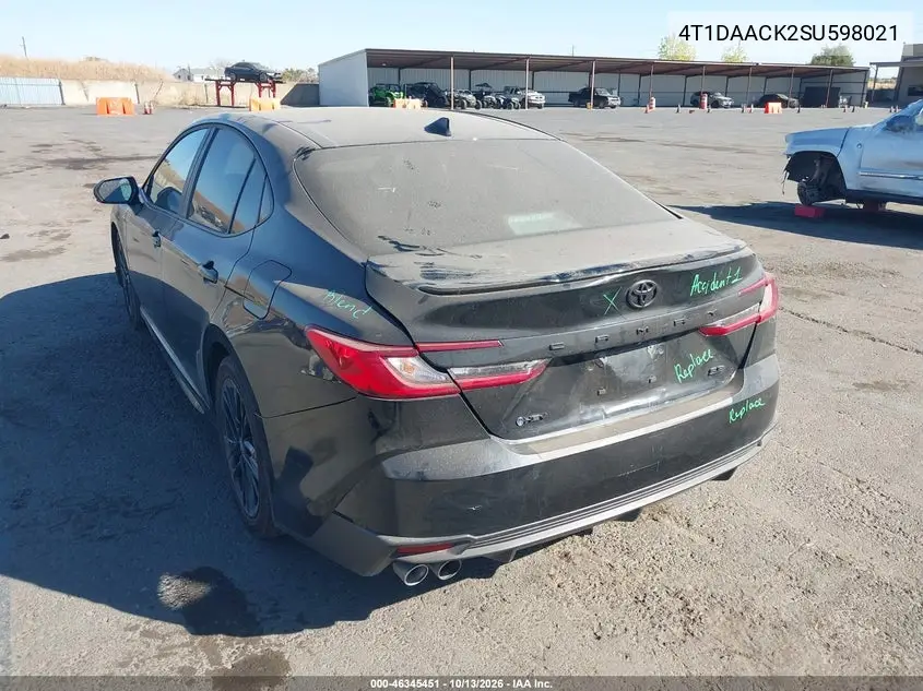 2025 TOYOTA CAMRY VIN 4T1DAACK2SU598021 — фото 3