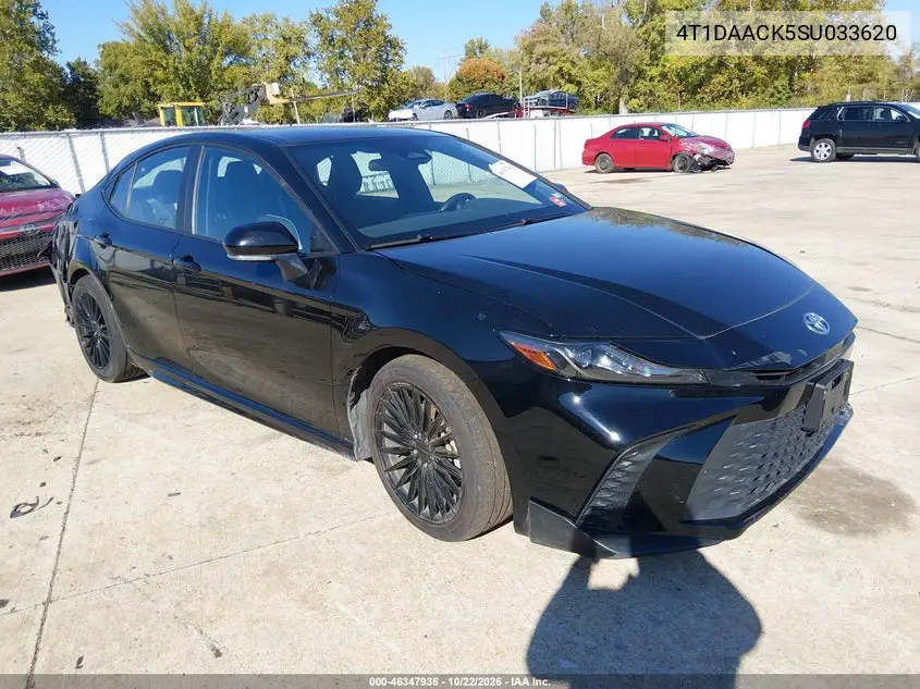 TOYOTA CAMRY 2025, VIN 4T1DAACK5SU033620