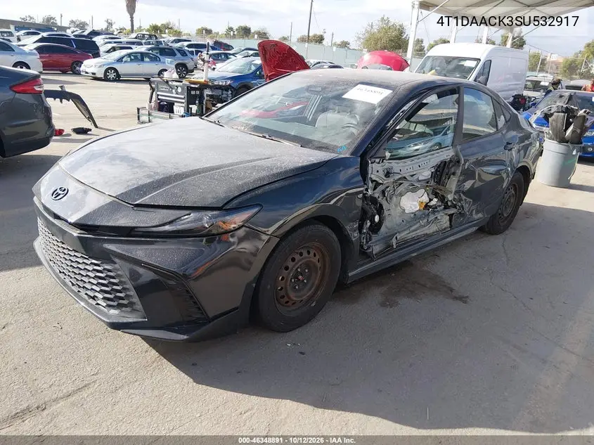 2025 TOYOTA CAMRY VIN 4T1DAACK3SU532917 — фото 2