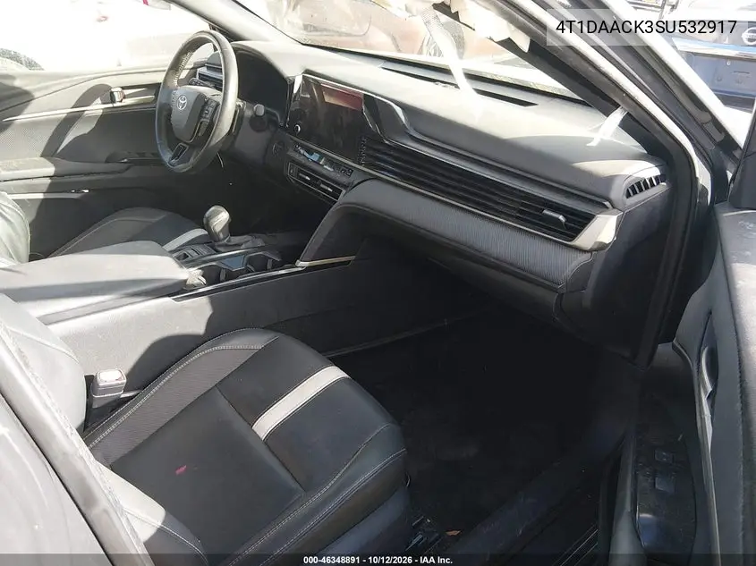 2025 TOYOTA CAMRY VIN 4T1DAACK3SU532917 — фото 5