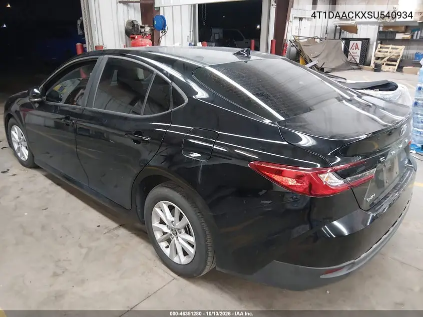 2025 TOYOTA CAMRY VIN 4T1DAACKXSU540934 — фото 3