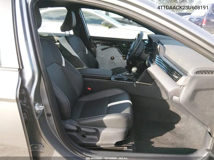 2025 TOYOTA CAMRY VIN 4T1DAACK2SU608191 — фото 5
