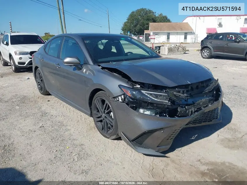 TOYOTA CAMRY 2025, VIN 4T1DAACK2SU571594