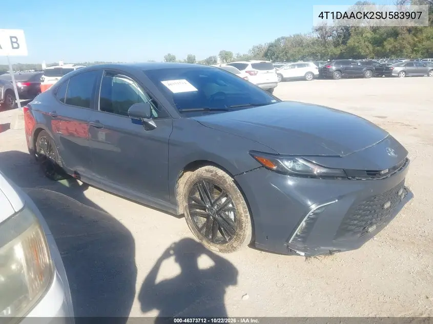 TOYOTA CAMRY 2025, VIN 4T1DAACK2SU583907