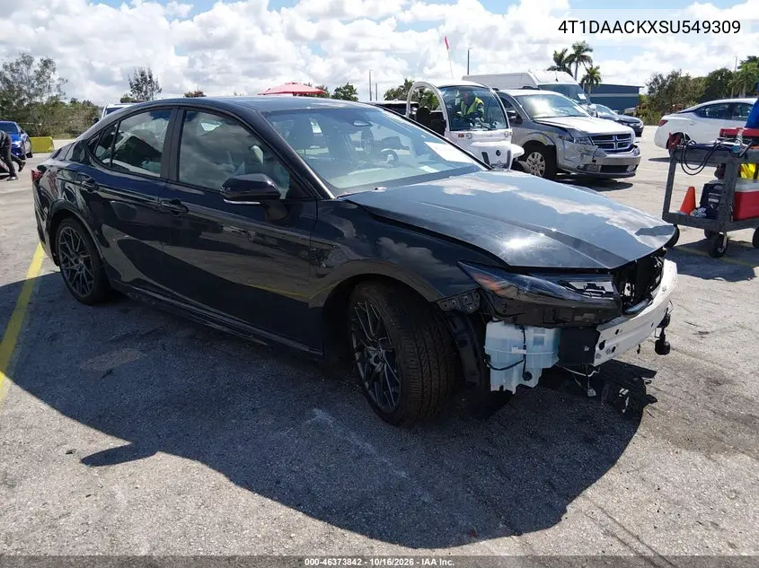 TOYOTA CAMRY 2025, VIN 4T1DAACKXSU549309