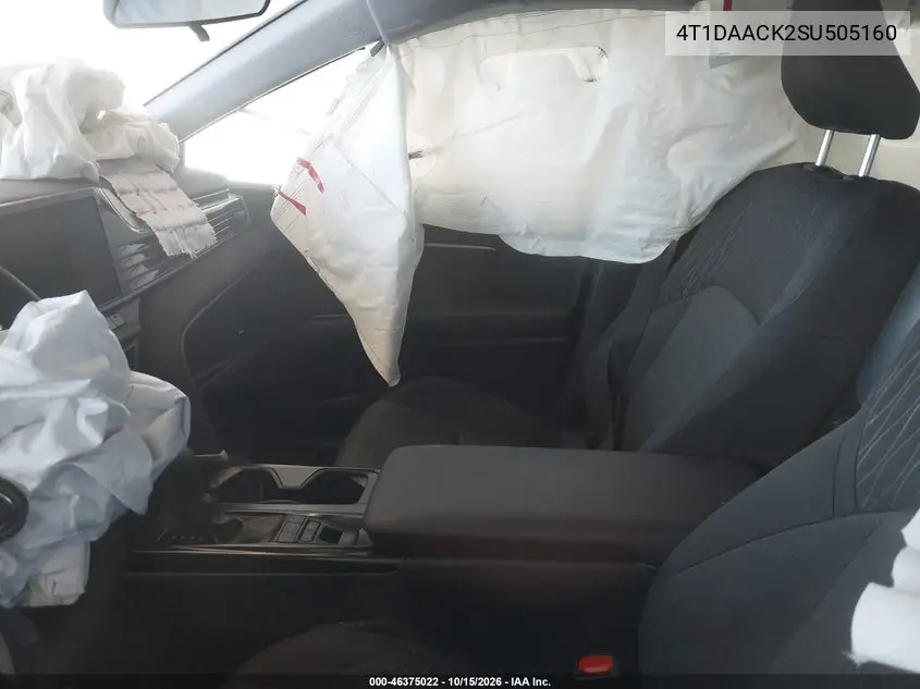 2025 TOYOTA CAMRY VIN 4T1DAACK2SU505160 — фото 5