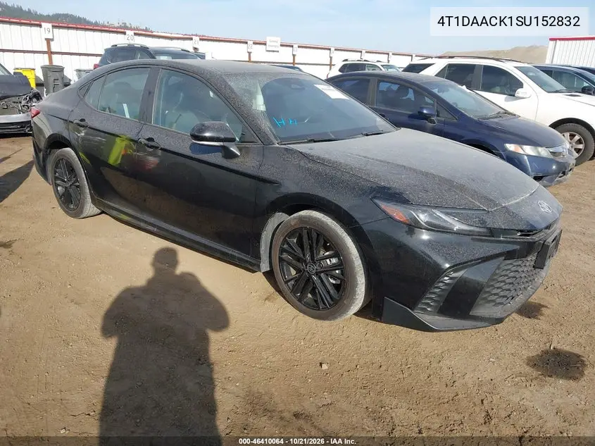 TOYOTA CAMRY 2025, VIN 4T1DAACK1SU152832
