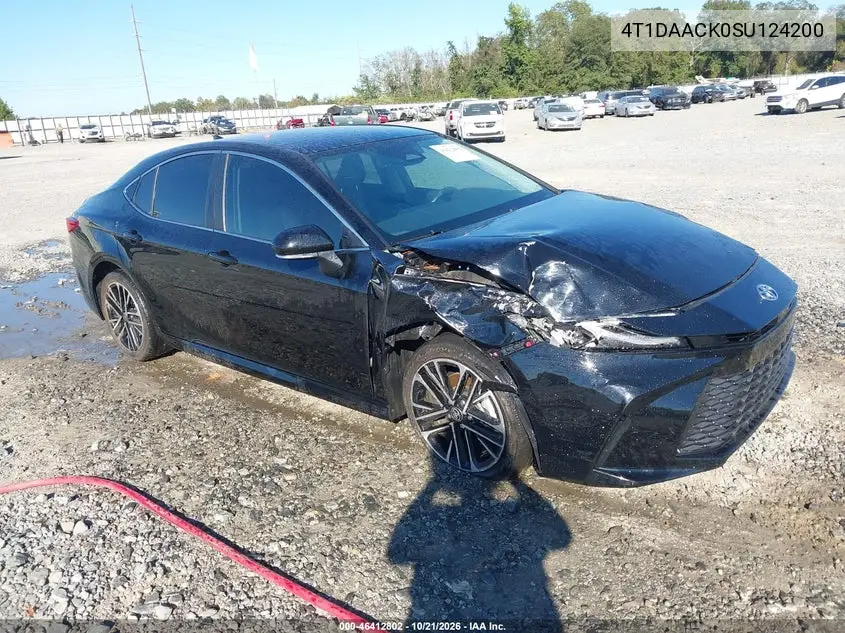 TOYOTA CAMRY 2025, VIN 4T1DAACK0SU124200