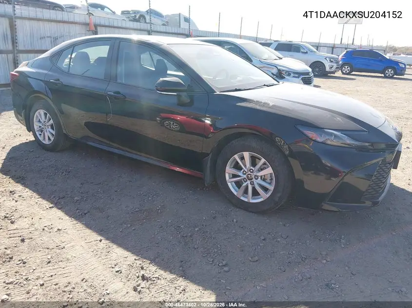 TOYOTA CAMRY 2025, VIN 4T1DAACKXSU204152