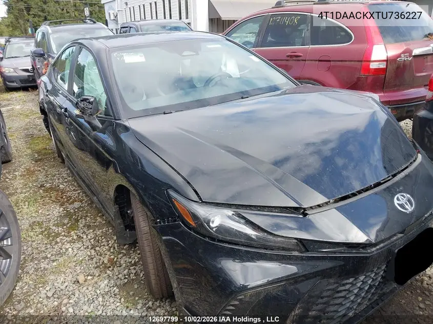 TOYOTA CAMRY 2026, VIN 4T1DAACKXTU736227