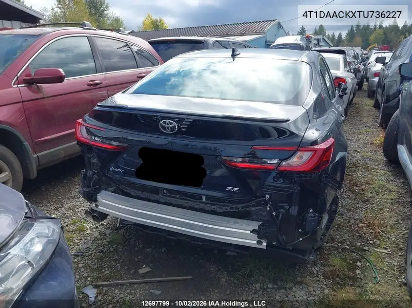 2026 TOYOTA CAMRY VIN 4T1DAACKXTU736227 — фото 16