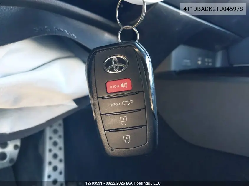 2026 TOYOTA CAMRY VIN 4T1DBADK2TU045978 — фото 10