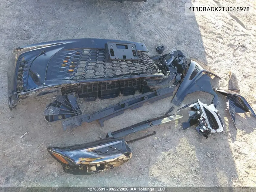 2026 TOYOTA CAMRY VIN 4T1DBADK2TU045978 — фото 11