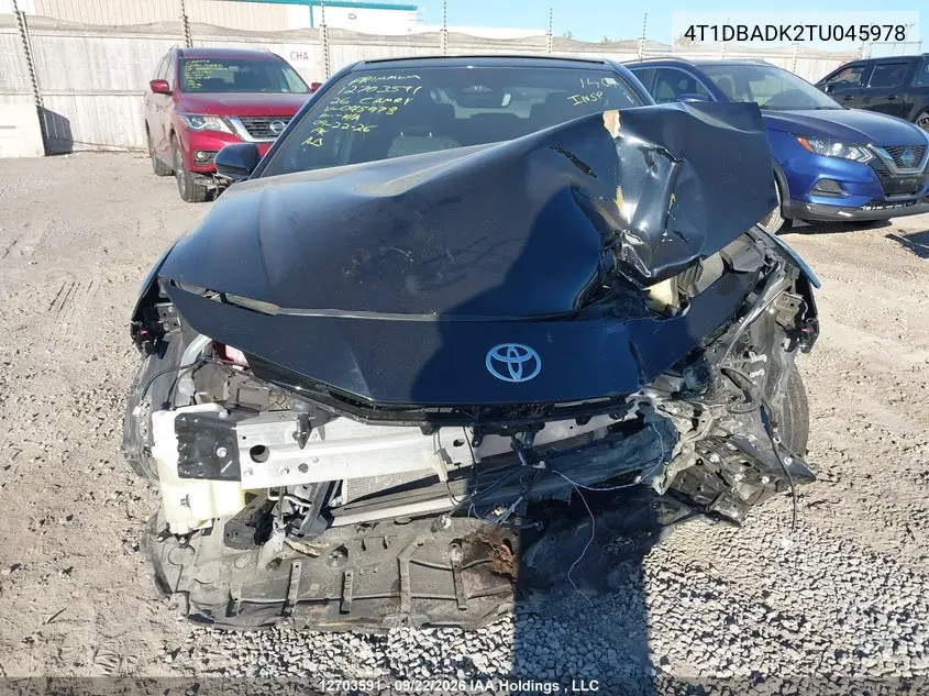 2026 TOYOTA CAMRY VIN 4T1DBADK2TU045978 — фото 12
