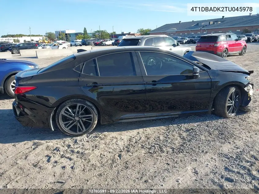2026 TOYOTA CAMRY VIN 4T1DBADK2TU045978 — фото 13