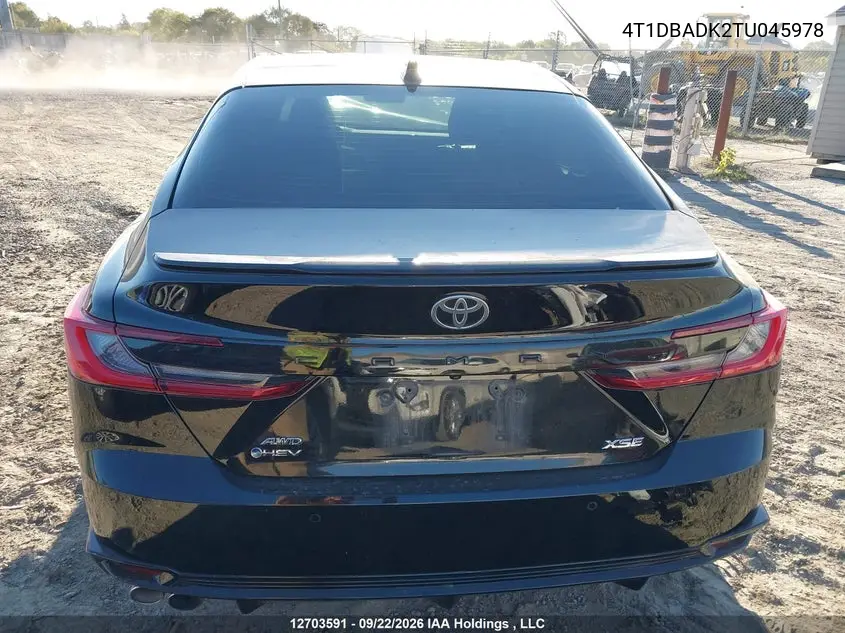 2026 TOYOTA CAMRY VIN 4T1DBADK2TU045978 — фото 16