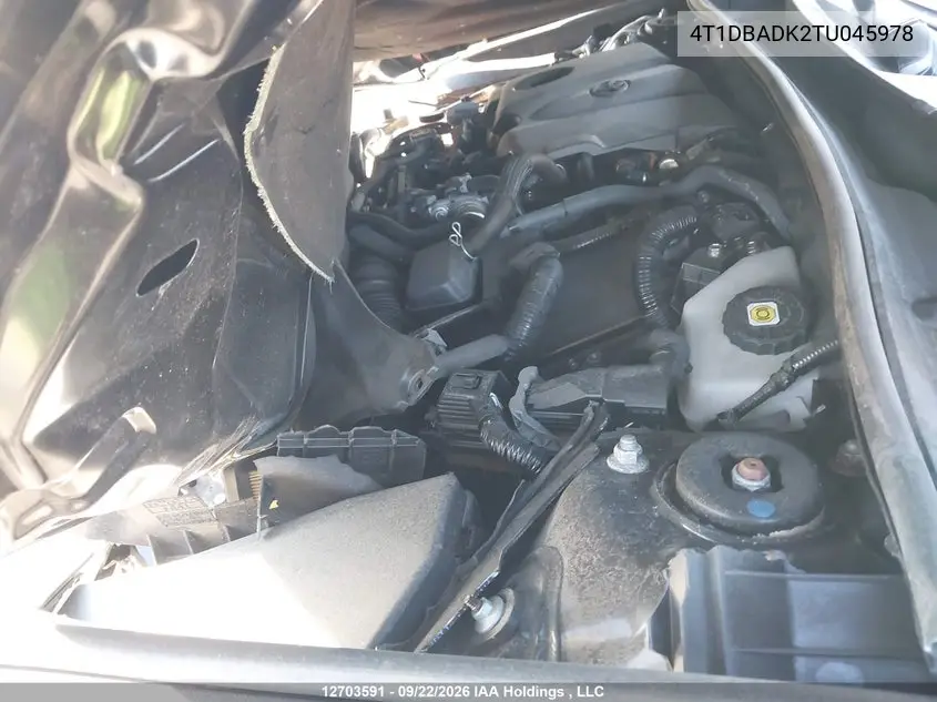 2026 TOYOTA CAMRY VIN 4T1DBADK2TU045978 — фото 9
