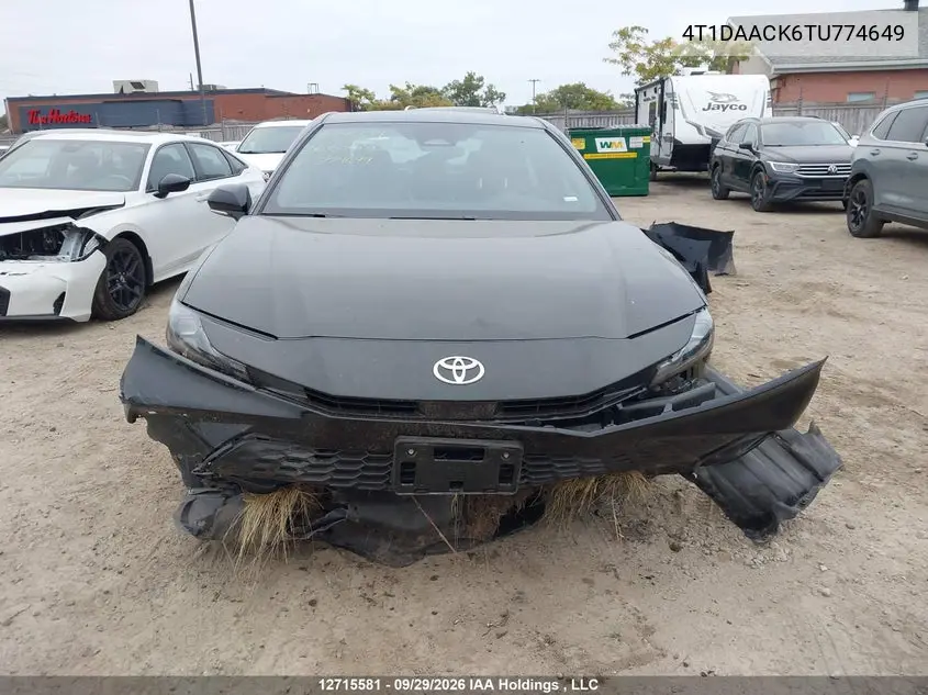 2026 TOYOTA CAMRY VIN 4T1DAACK6TU774649 — фото 11