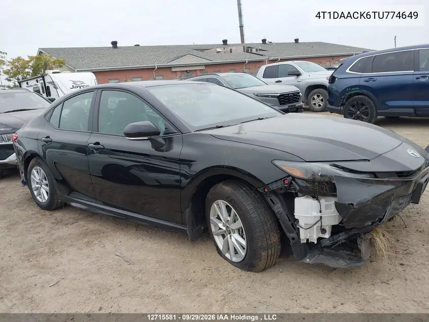 2026 TOYOTA CAMRY VIN 4T1DAACK6TU774649 — фото 12