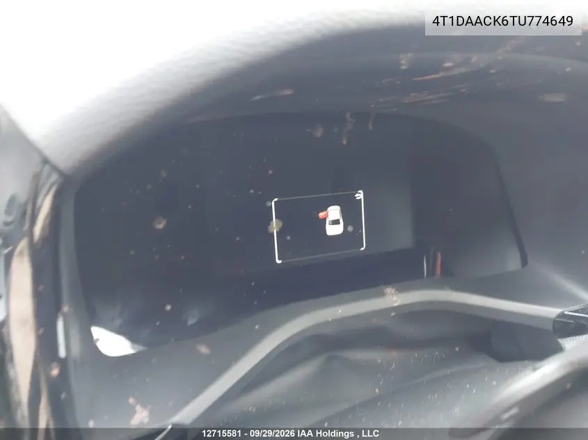 2026 TOYOTA CAMRY VIN 4T1DAACK6TU774649 — фото 14