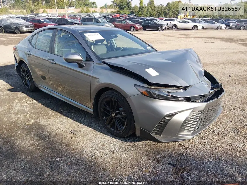 TOYOTA CAMRY 2026, VIN 4T1DAACK6TU326587