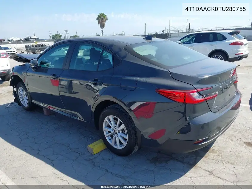 2026 TOYOTA CAMRY VIN 4T1DAACK0TU280755 — фото 3