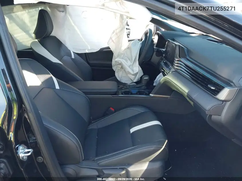 2026 TOYOTA CAMRY VIN 4T1DAACK7TU255271 — фото 5