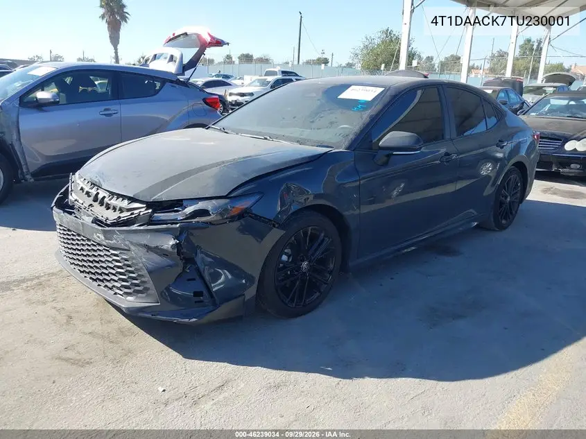 2026 TOYOTA CAMRY VIN 4T1DAACK7TU230001 — фото 2