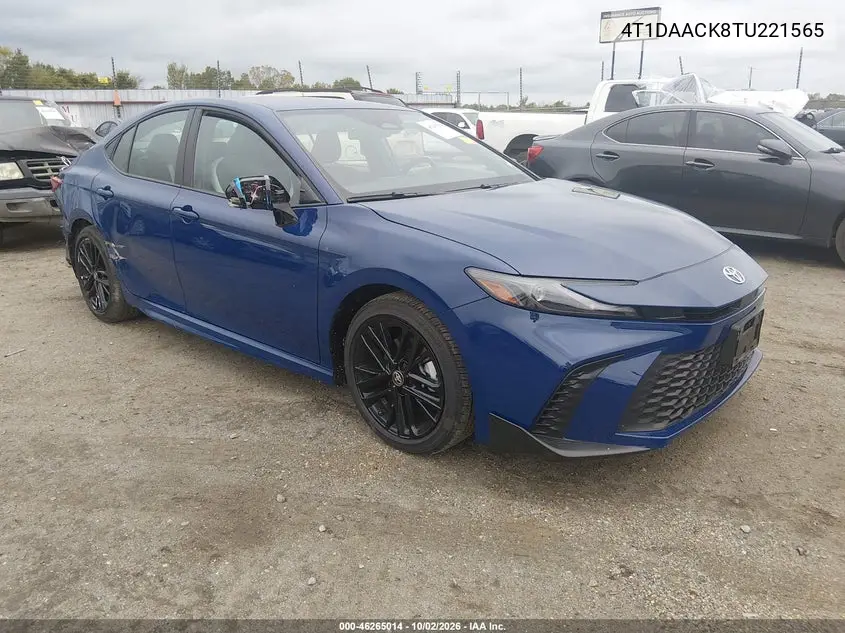 TOYOTA CAMRY 2026, VIN 4T1DAACK8TU221565