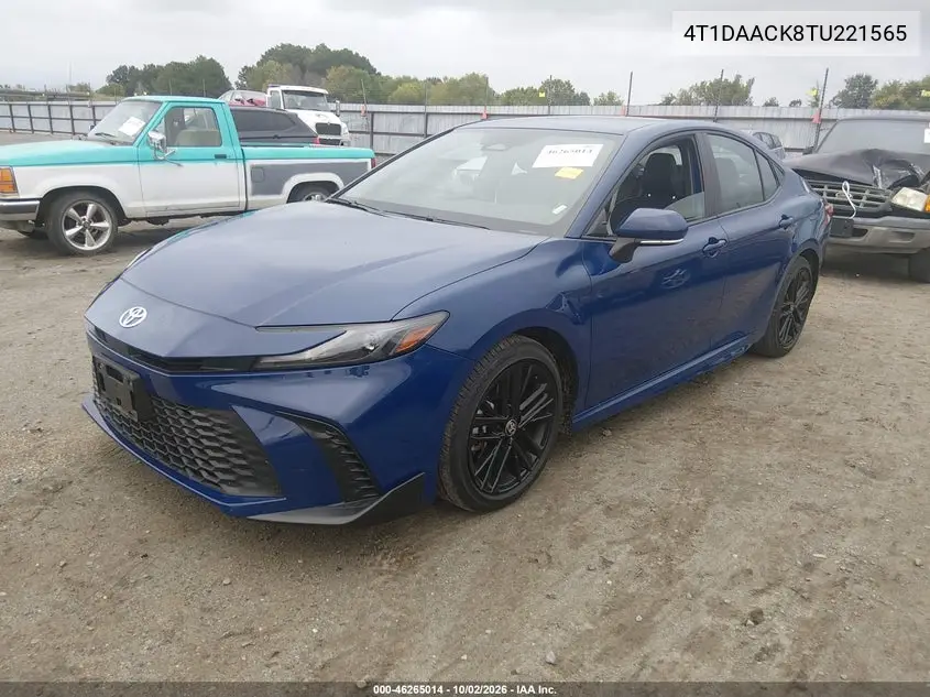 2026 TOYOTA CAMRY VIN 4T1DAACK8TU221565 — фото 2