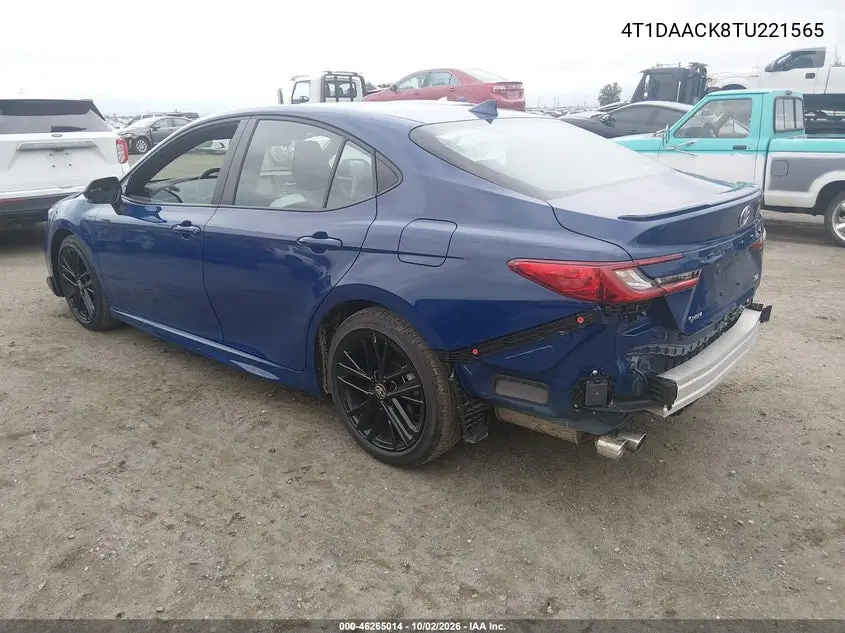 2026 TOYOTA CAMRY VIN 4T1DAACK8TU221565 — фото 3
