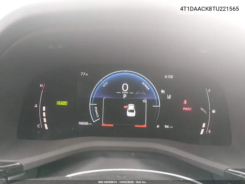 2026 TOYOTA CAMRY VIN 4T1DAACK8TU221565 — фото 7