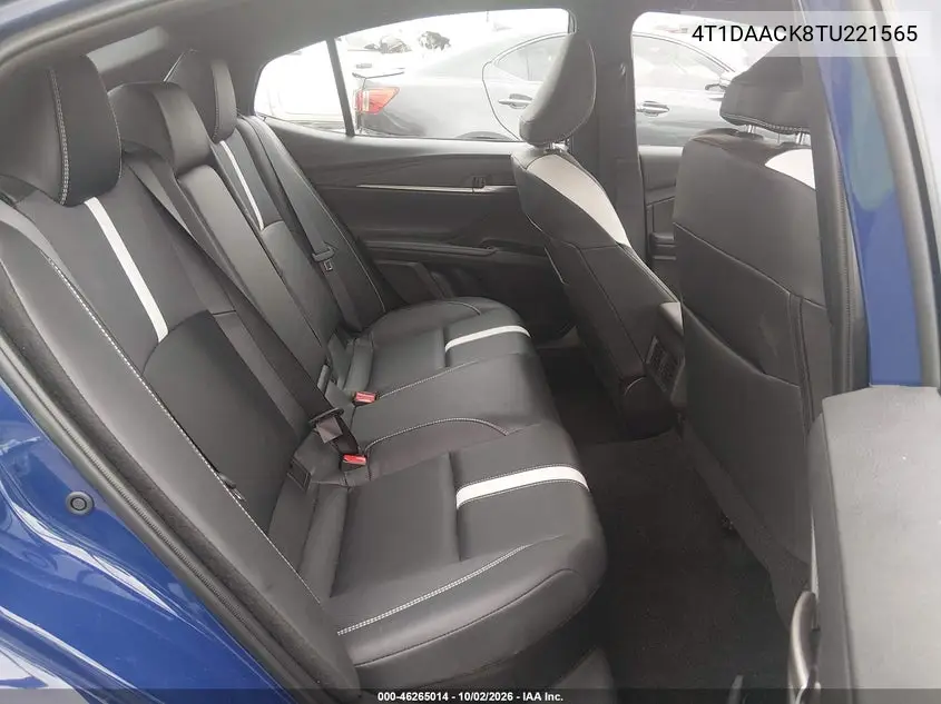 2026 TOYOTA CAMRY VIN 4T1DAACK8TU221565 — фото 8