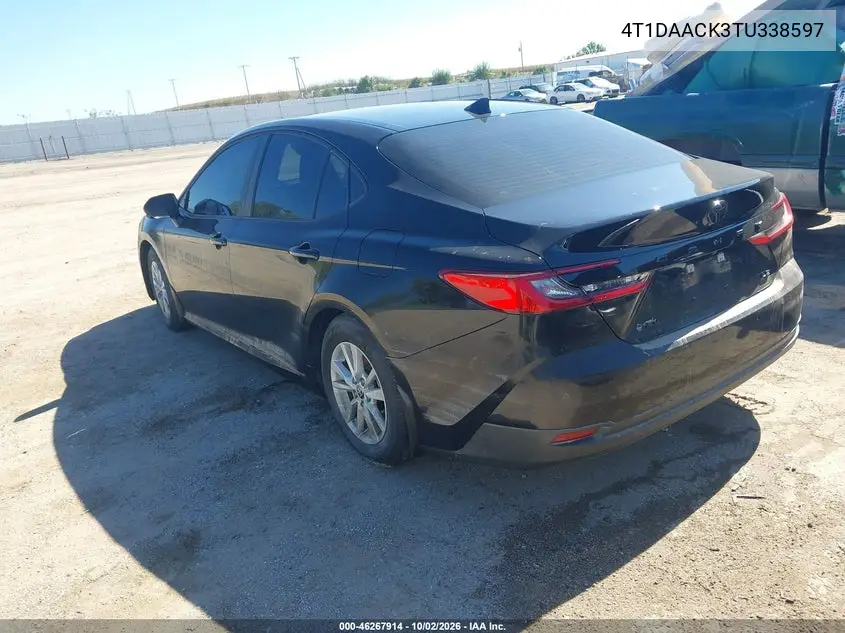 2026 TOYOTA CAMRY VIN 4T1DAACK3TU338597 — фото 3