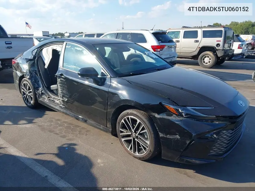 TOYOTA CAMRY 2026, VIN 4T1DBADK5TU060152