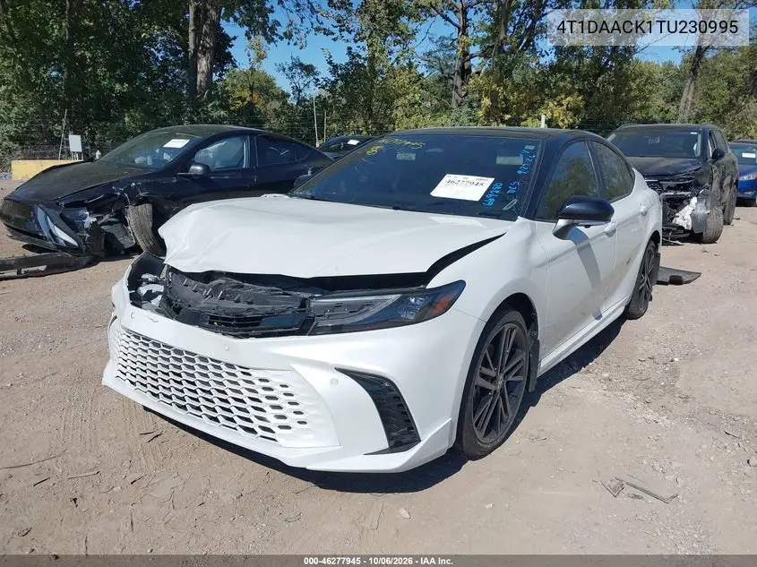2026 TOYOTA CAMRY VIN 4T1DAACK1TU230995 — фото 2