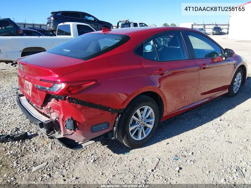 2026 TOYOTA CAMRY VIN 4T1DAACK8TU255165 — фото 4