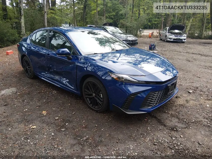 TOYOTA CAMRY 2026, VIN 4T1DAACKXTU333235