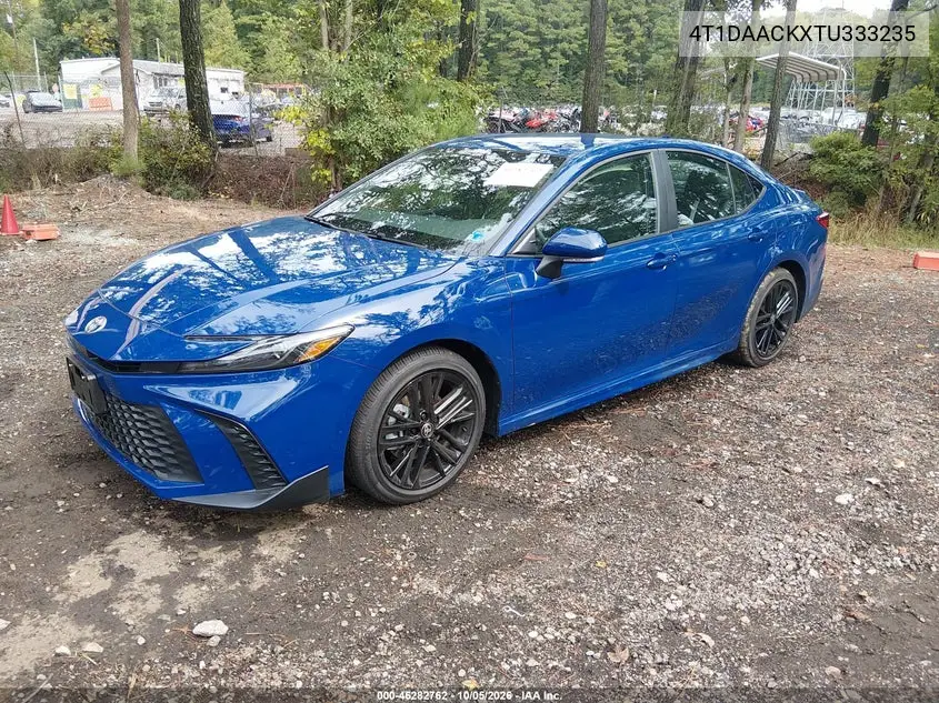 2026 TOYOTA CAMRY VIN 4T1DAACKXTU333235 — фото 2