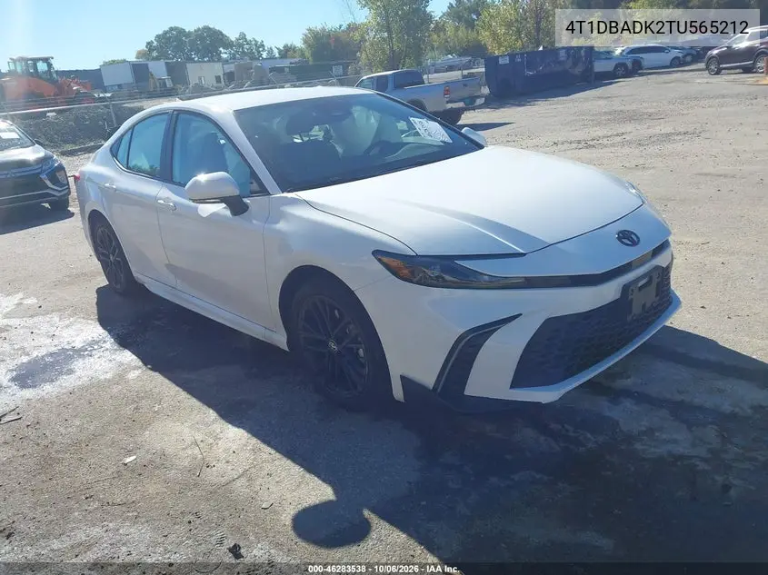TOYOTA CAMRY 2026, VIN 4T1DBADK2TU565212