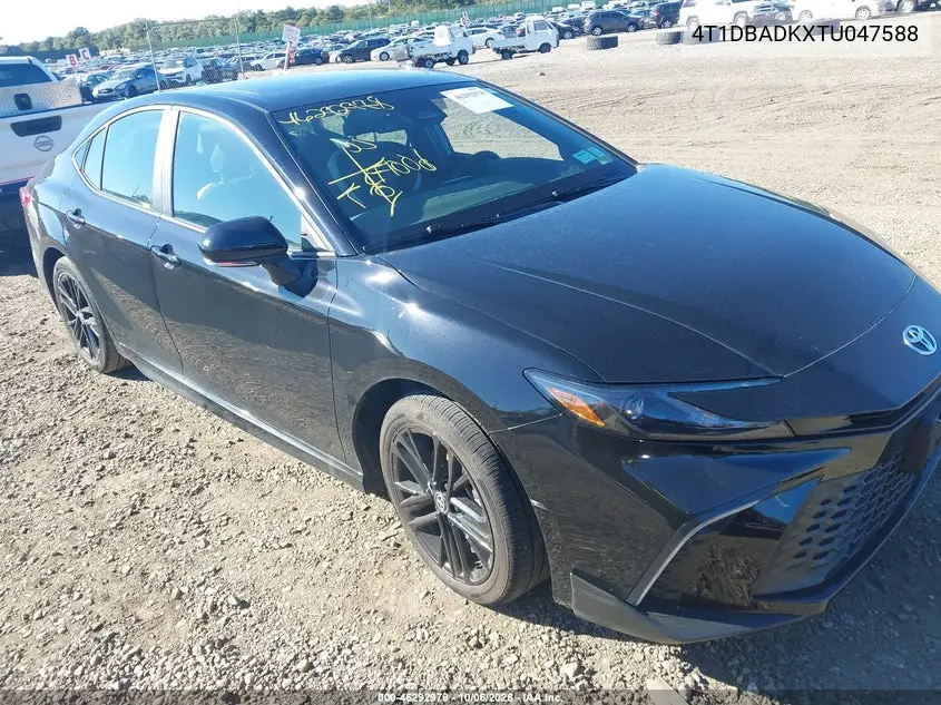TOYOTA CAMRY 2026, VIN 4T1DBADKXTU047588
