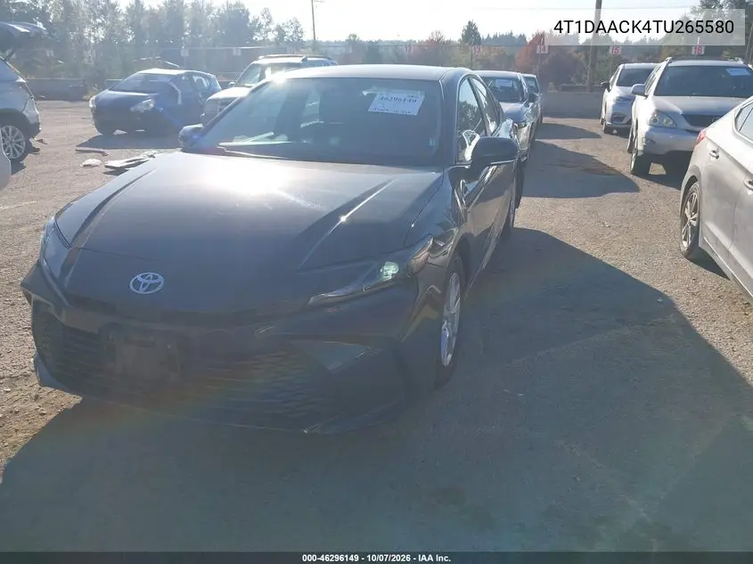 2026 TOYOTA CAMRY VIN 4T1DAACK4TU265580 — фото 2