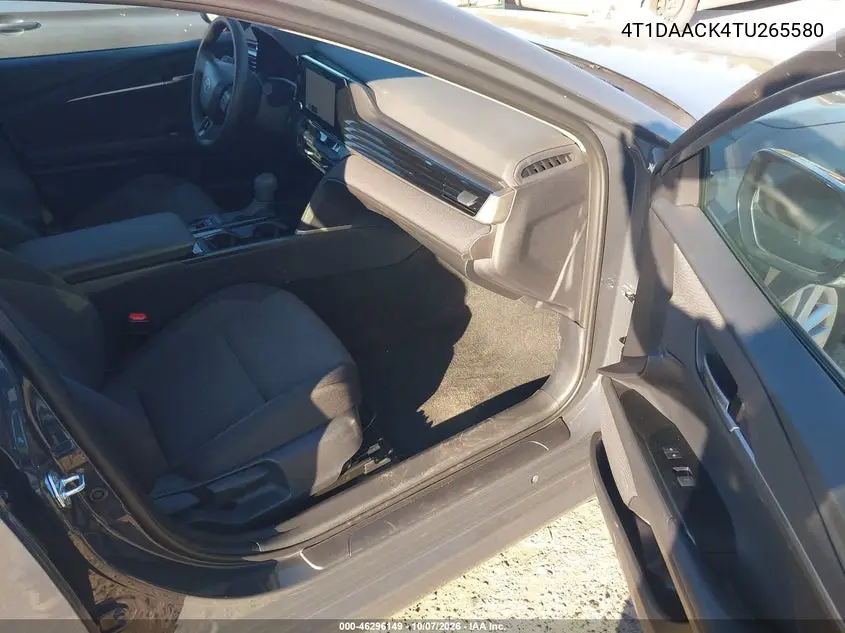 2026 TOYOTA CAMRY VIN 4T1DAACK4TU265580 — фото 5