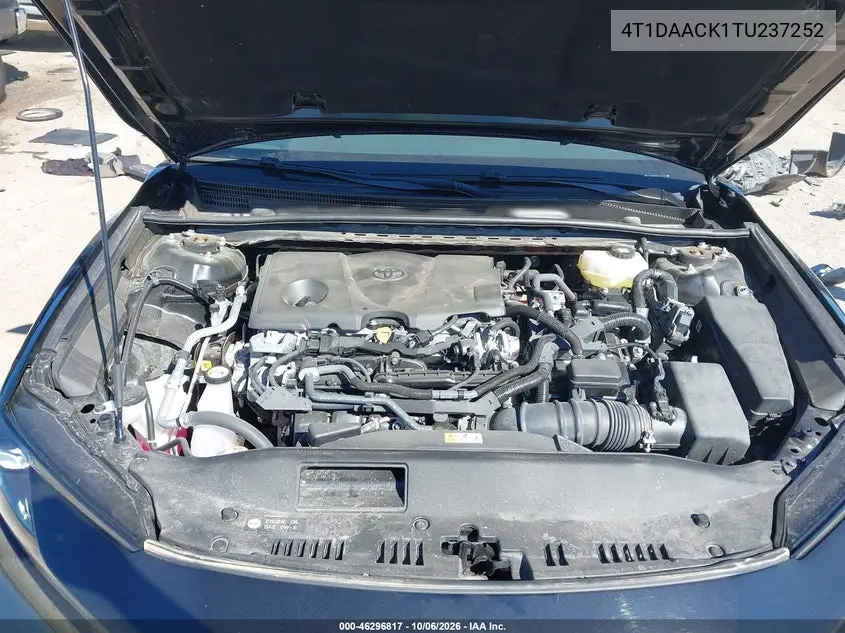 2026 TOYOTA CAMRY VIN 4T1DAACK1TU237252 — фото 10